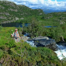 Alfred in the deeper slopes of Hustveitsåta
